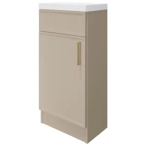 Wickes Haven Macadamia Freestanding Vanity Unit & Haven Basin - 840 x 400mm