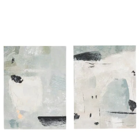 Cedar and Sage Set of 2 Abstract Air Canvases 4