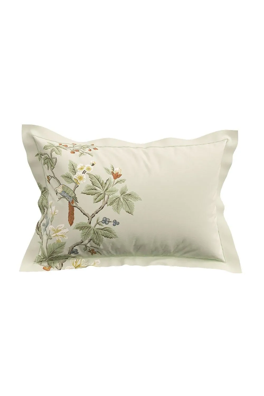 Sanderson 'Lophura' Cotton Percale Duvet Cover Set in Light Grey 3