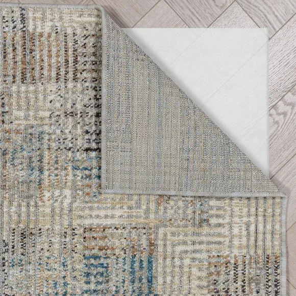 Geo Grid Modern Striped Rug 3