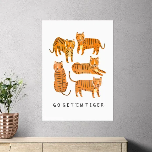 East End Prints Go Tiger Print by Darcie Olley 1