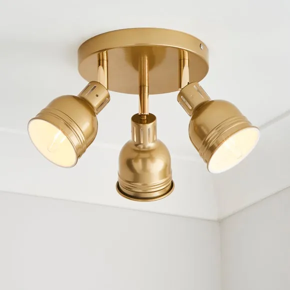 Issac 3 Light Semi Flush Ceiling Light