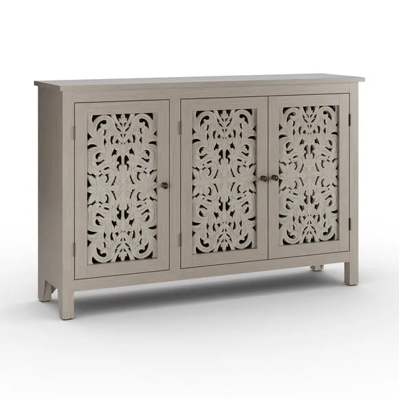 Eden Wide Sideboard, Grey Washed 6