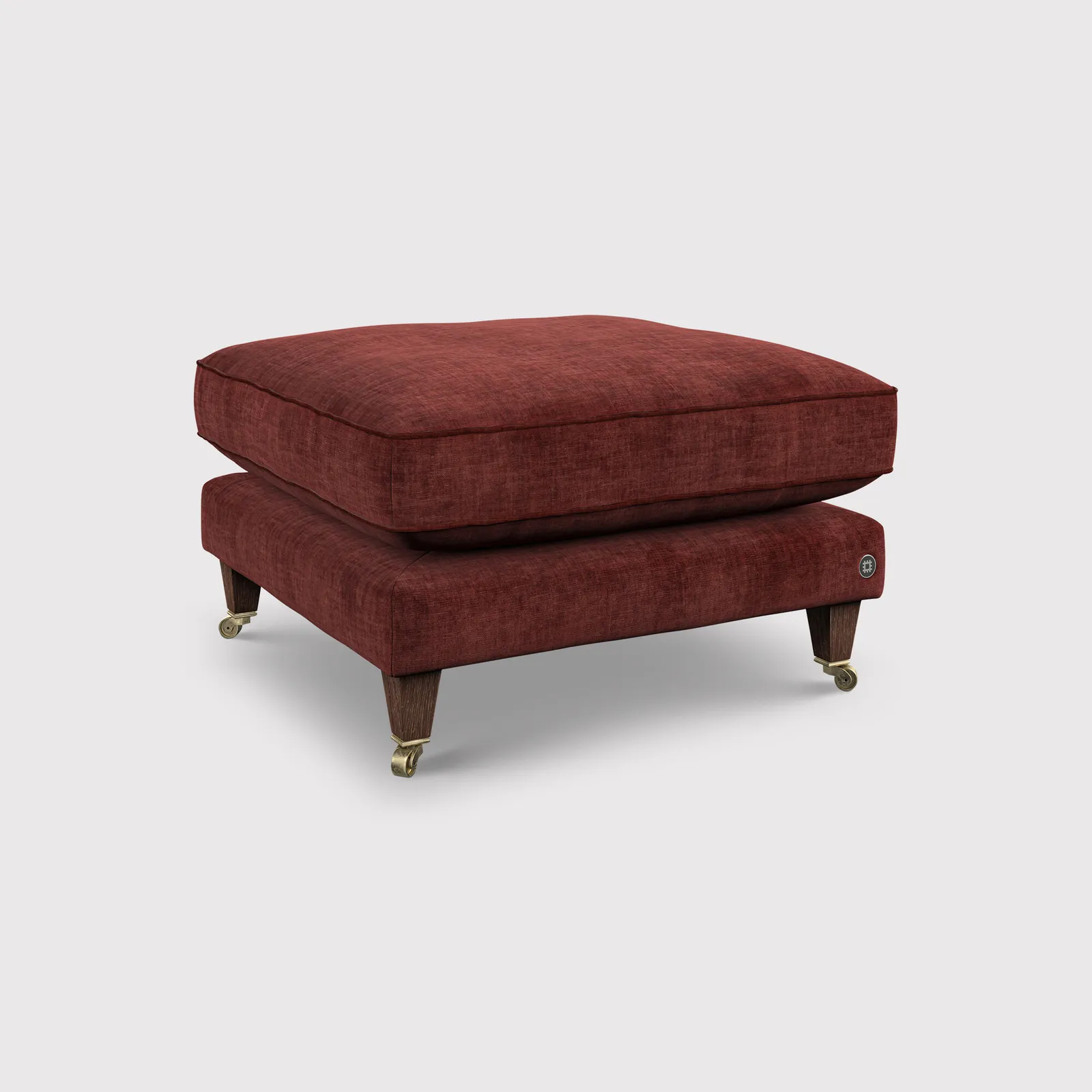 English Heritage Quarry 26 Footstool, Red Fabric | Barker & Stonehouse 1