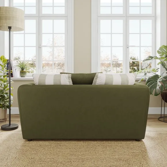 Blake Opulent Velvet Stripe Combo 2 Seater Sofa 2