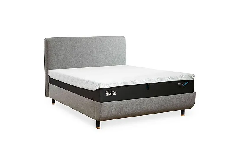 Arc Disc Bed Frame with Form Headboard - King Size - Natural Ash