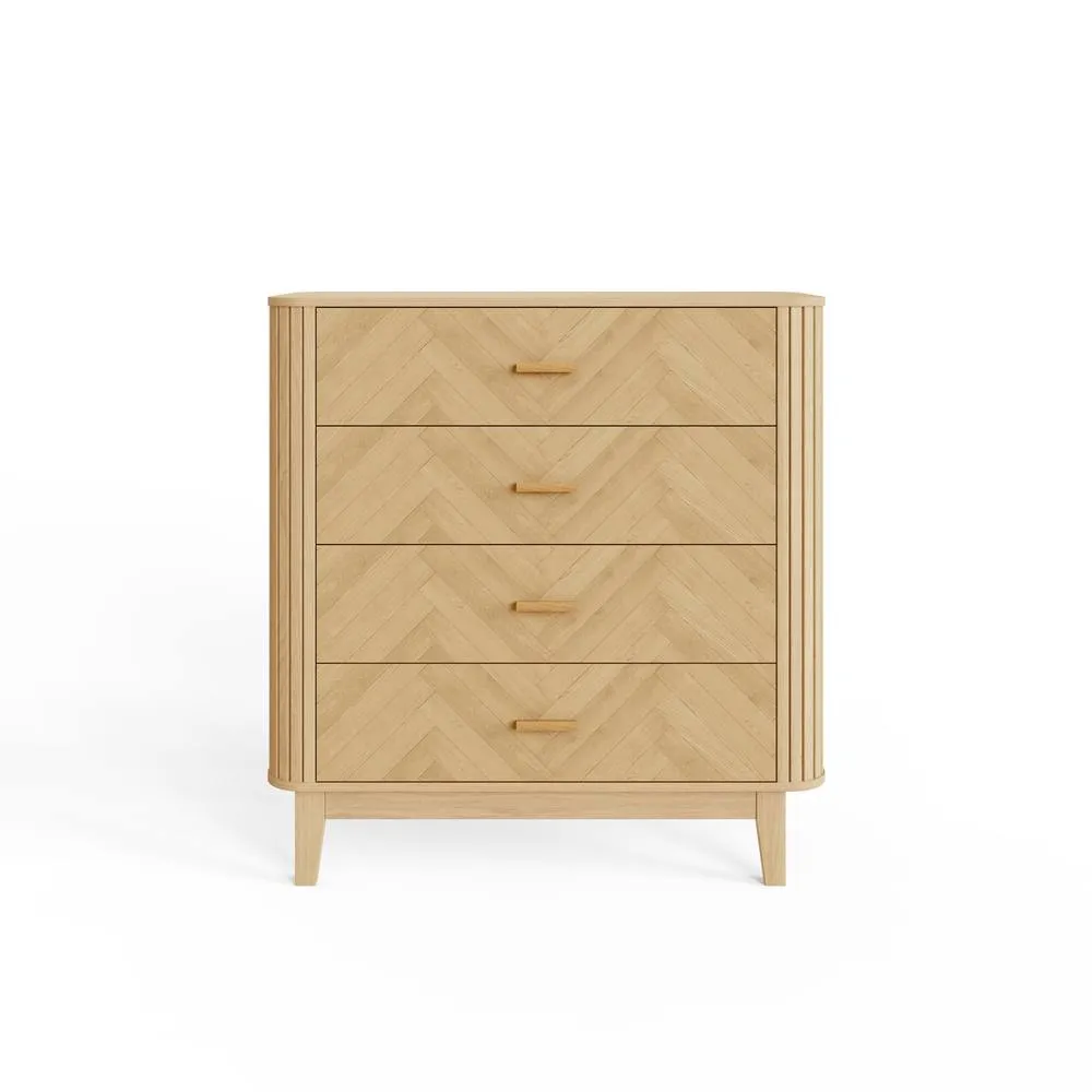 GFW Axel 4 Drawer Chest in Light Oak 4