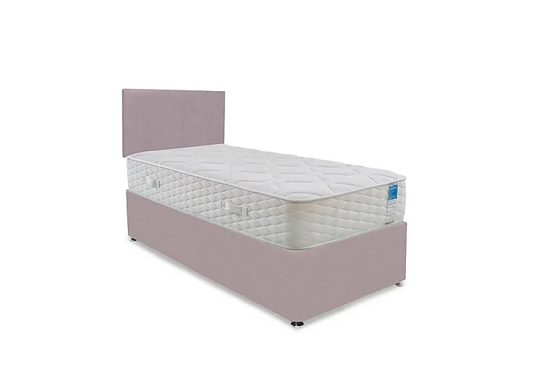 Memory Plus Divan Set With No Storage - Small Single - Plush Lilac