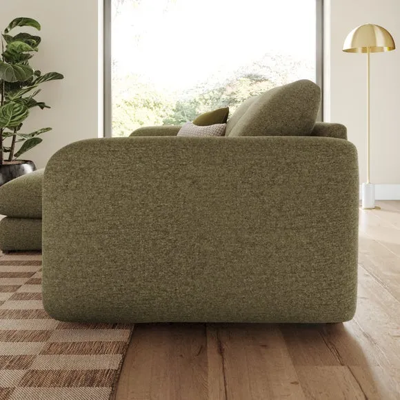 Luca Soft Chenille Reversible Corner Chaise Sofa 2