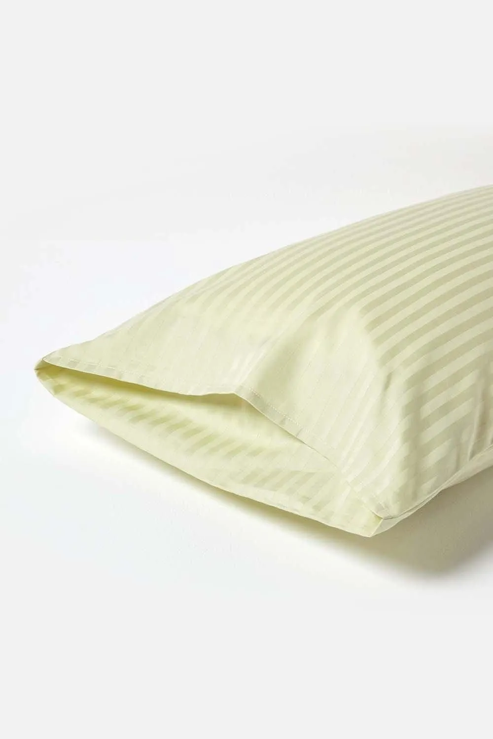 Homescapes Egyptian Cotton Ultrasoft Housewife Pillowcase 330 TC, King Size in Green 3