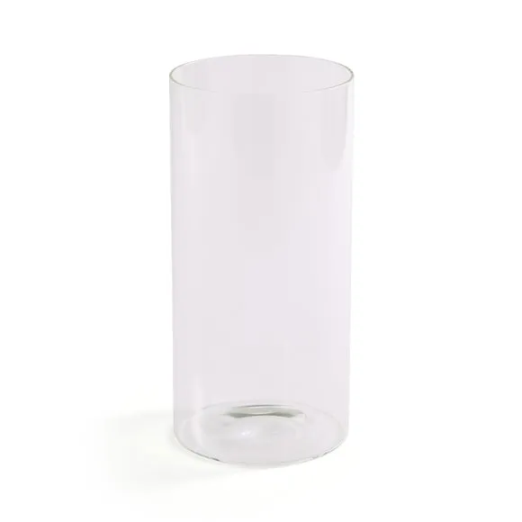 Cylinder Glass Vase, 25cm 3