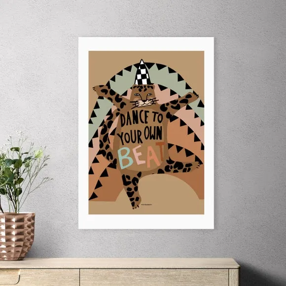 East End Prints Dancing Leopard by Wonder and Rah 1