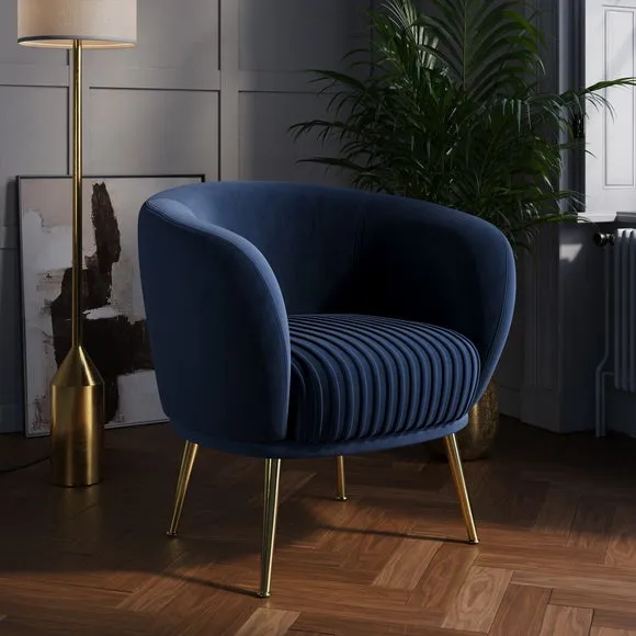 Bella Velvet Cocktail Chair 1
