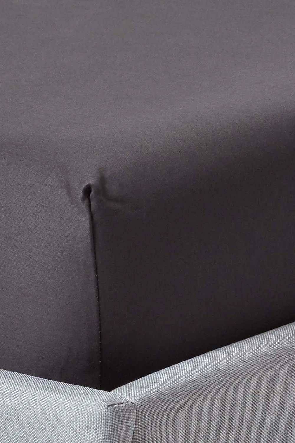 Homescapes Egyptian Cotton Fitted Sheet 12 inch 1000 Thread Count in Charcoal 1