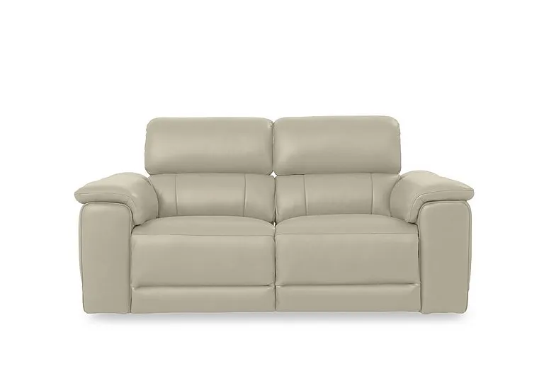 Genius Leather 3 Seater Power Recliner Sofa with Power Headrest and Bluetooth Speakers
