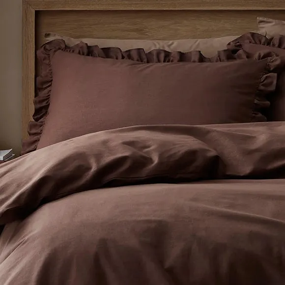 Appletree Cassia Frill 100% Cotton Duvet Cover & Pillowcase Set 2