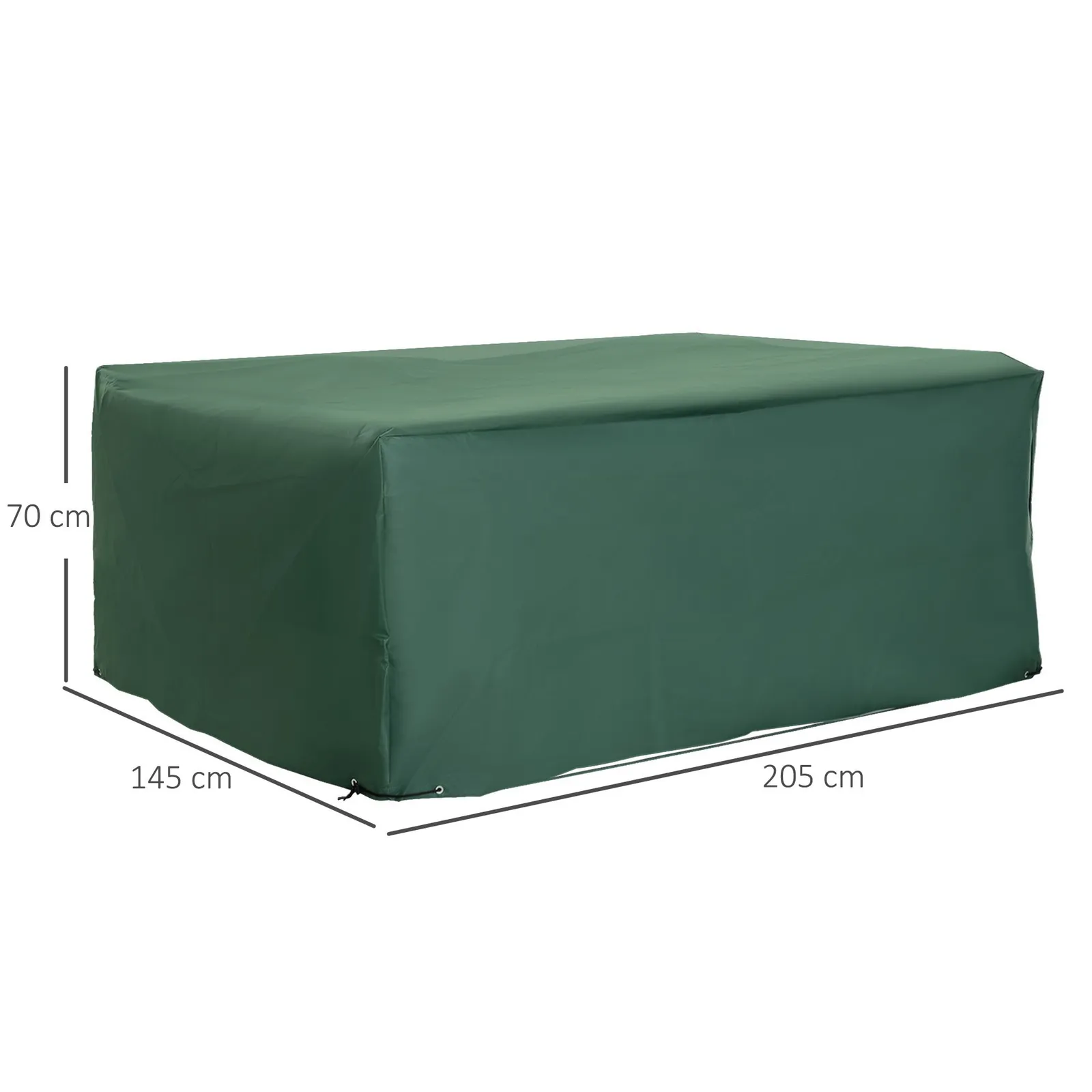 OUTSUNNY UV Rain Protective Cover For Garden Patio Wicker Rattan in Bottle Green 3