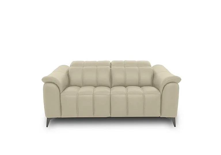 Angelo Leather 2 Seater Sofa - Natural Sand