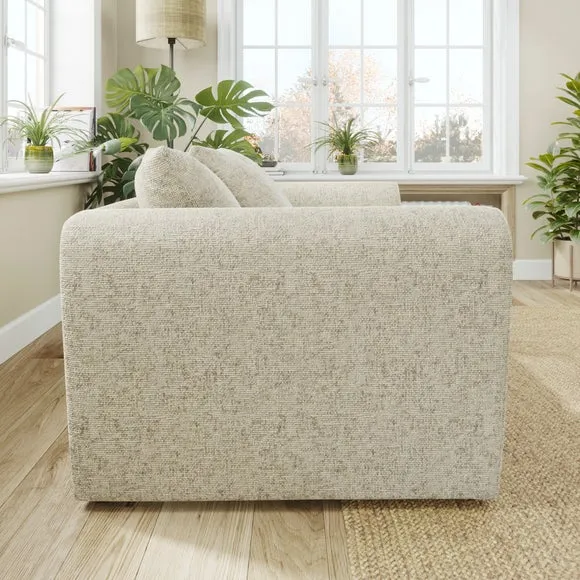 Blake Curved Arm Chunky Chenille 2 Seater Sofa 2