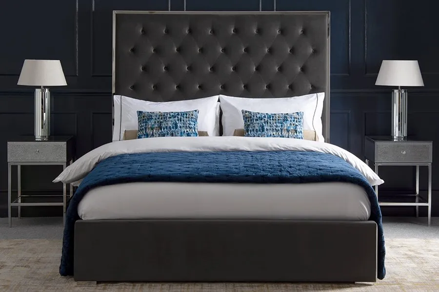 Lavinia Storage Bed - Storm Grey