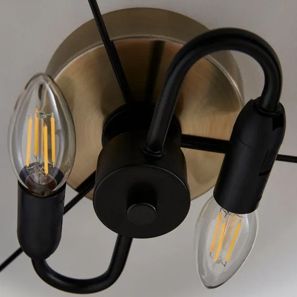 Nesa 2 Light Shallow Flush Ceiling Light 4