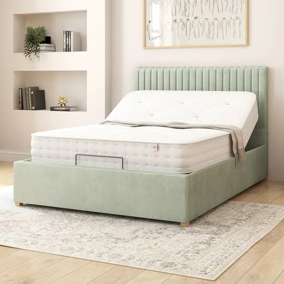 Grant Plush Velvet Adjustable Bed 3