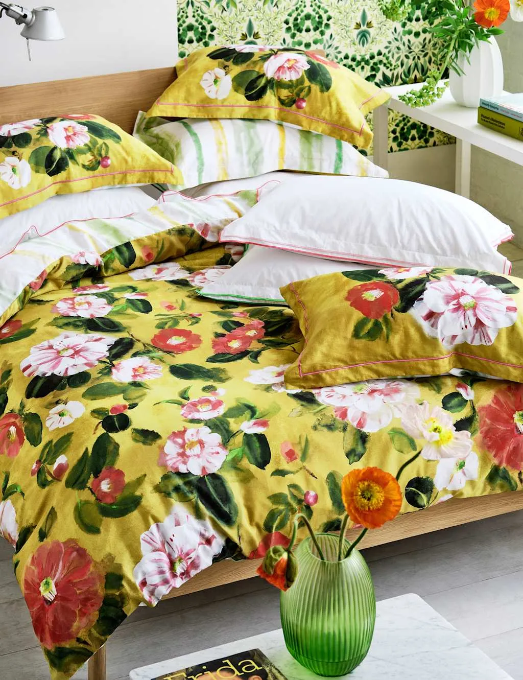 Designers Guild Pure Cotton Camellia Bedding Set Multi