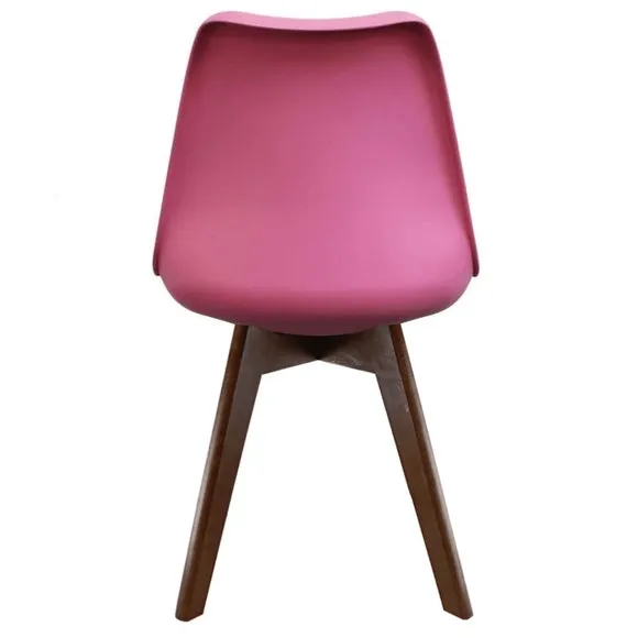 Fusion Living Soho Plastic Dining Chair with Squared Legs 6