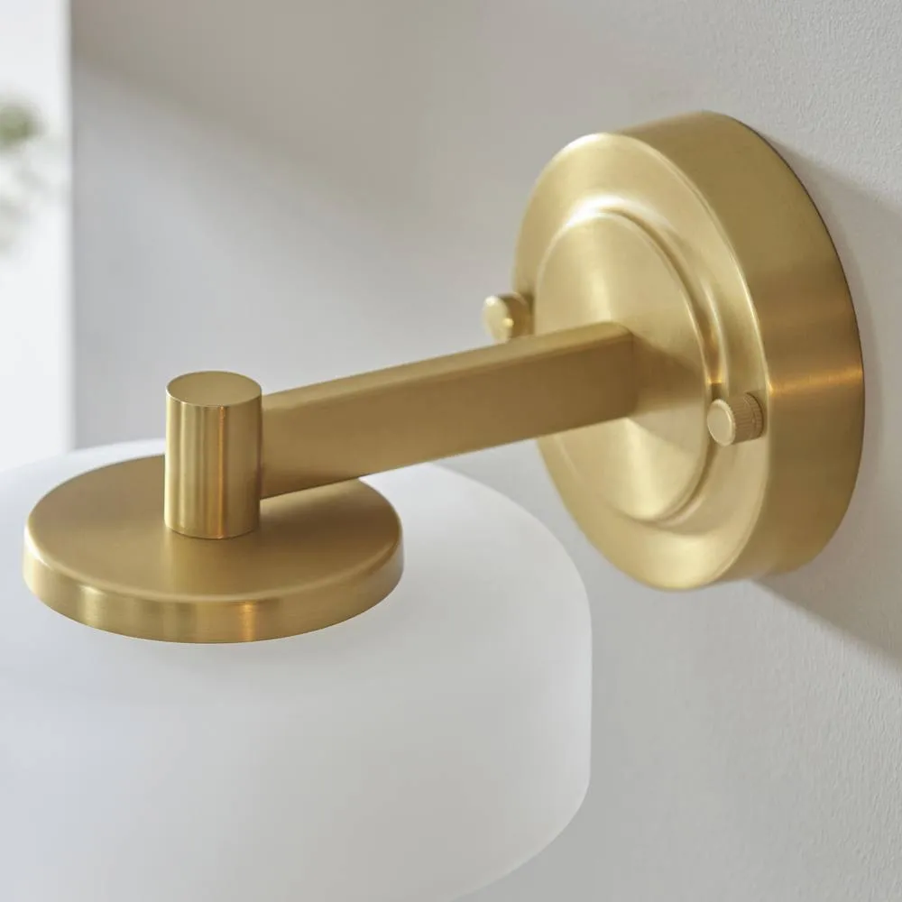 Netlighting Boss Dome Wall Lamp Frosted & Opal Glass G9 in Gold 6
