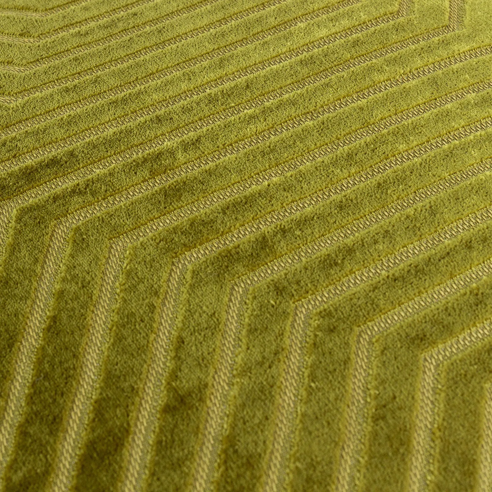 Paoletti Evoke Cut Velvet Cushion in Olive 5