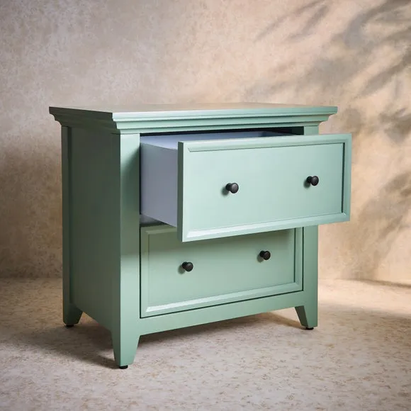 Origin of Colour 2 Drawer Wide Bedside Table 2