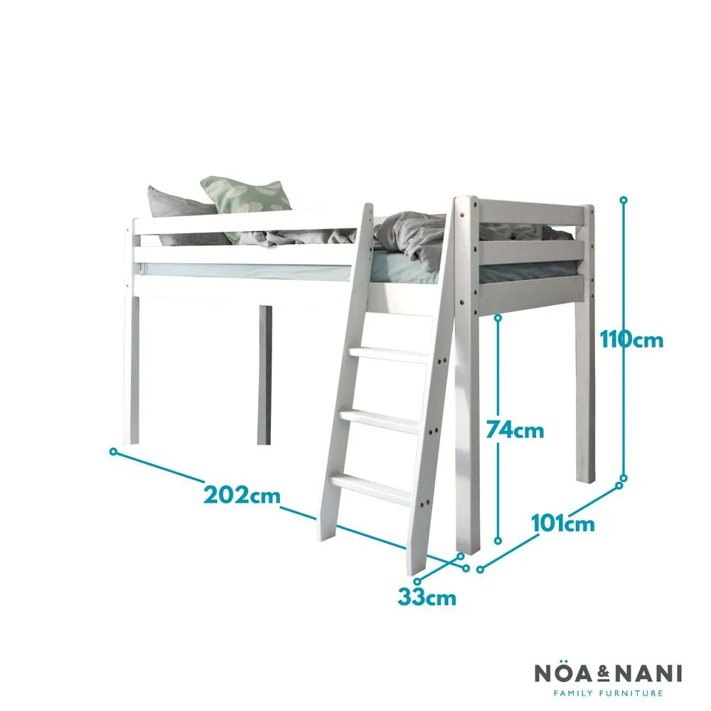 Nöa and Nani Moro Cabin Bed Midsleeper in White 2
