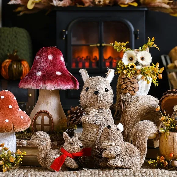 Country Living Hedgehog with Mushroom Ornament 4