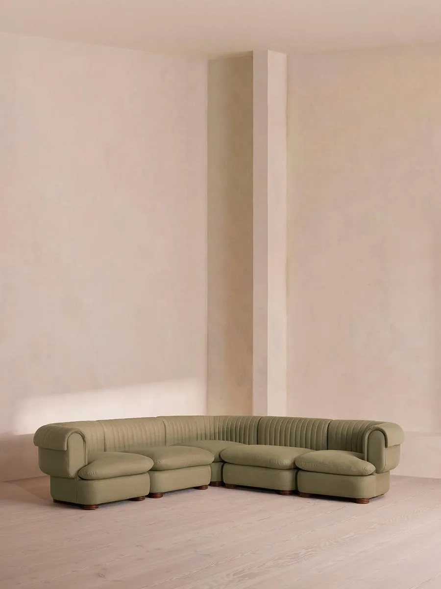 Rava Modular Sofa, Corner Sofa, Linen, Sage