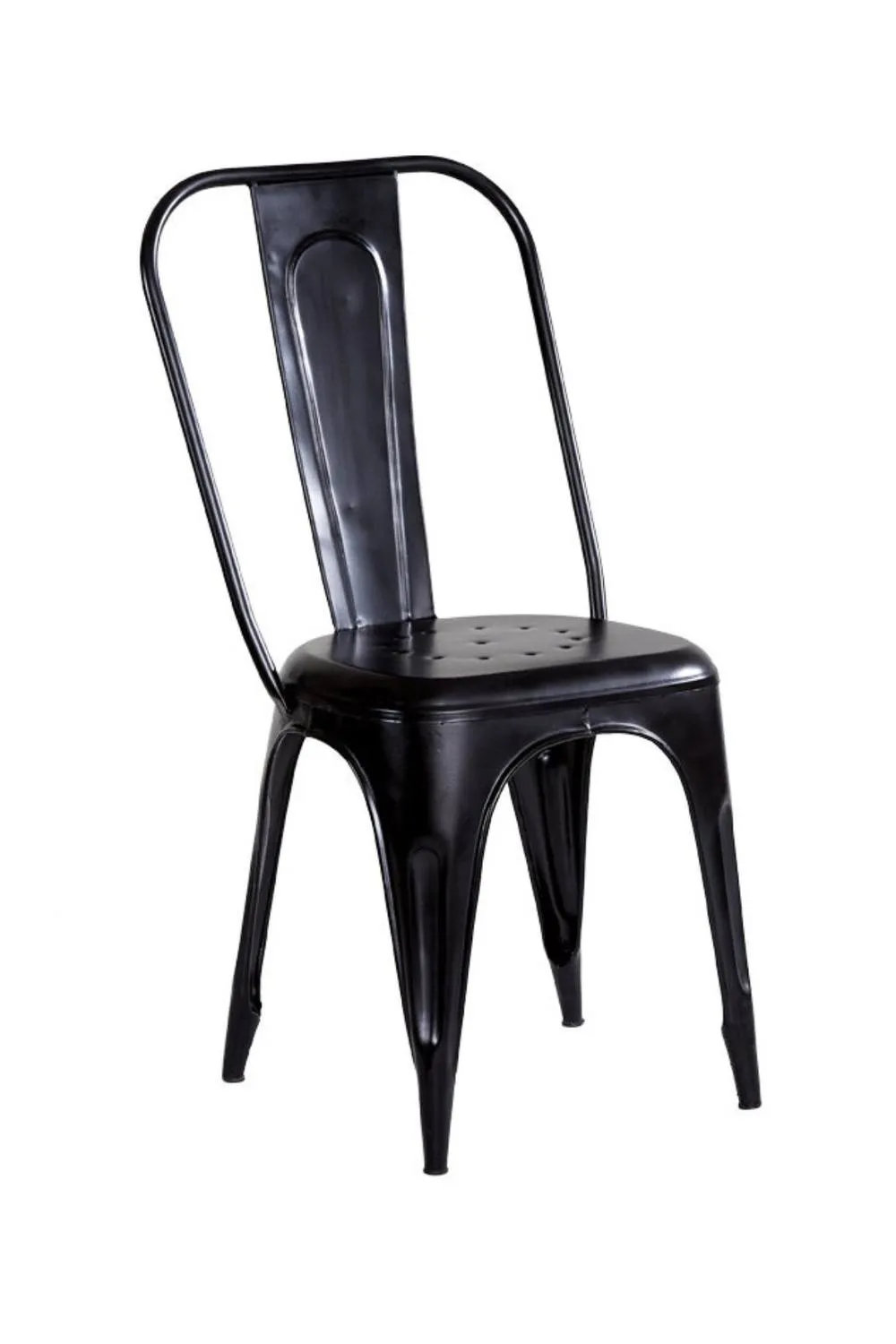 IH Design Metal Chair Apsley Industrial Vintage Mintis Pair Black 2