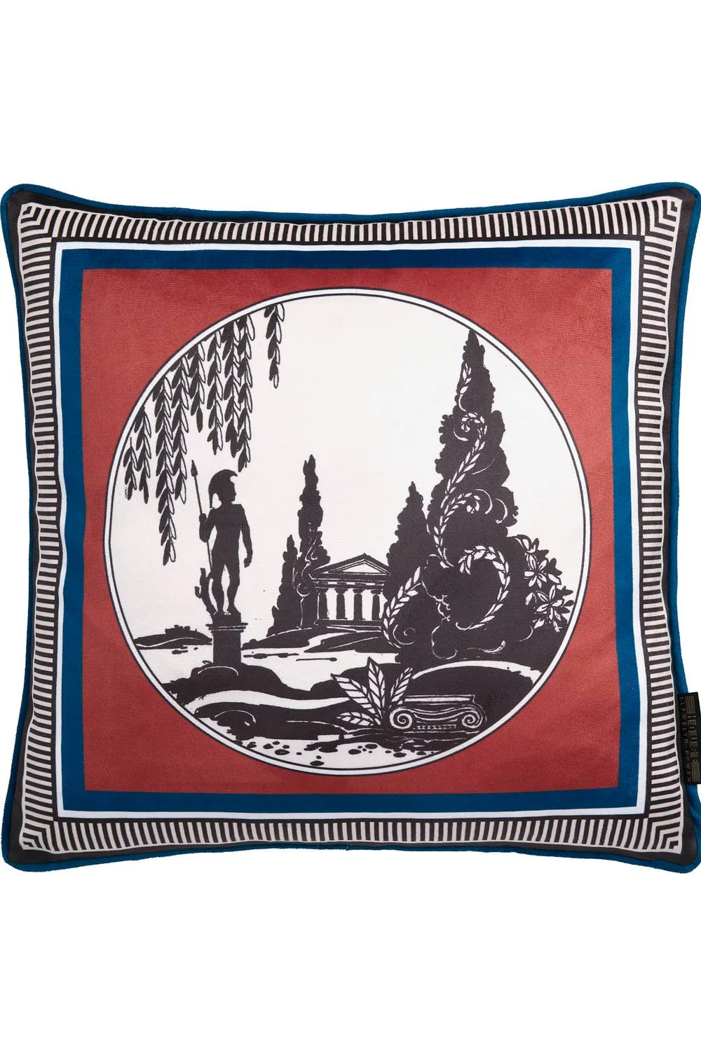 Laurence Llewelyn-Bowen 'Arcadia' Velvet Filled Cushion in Red 2