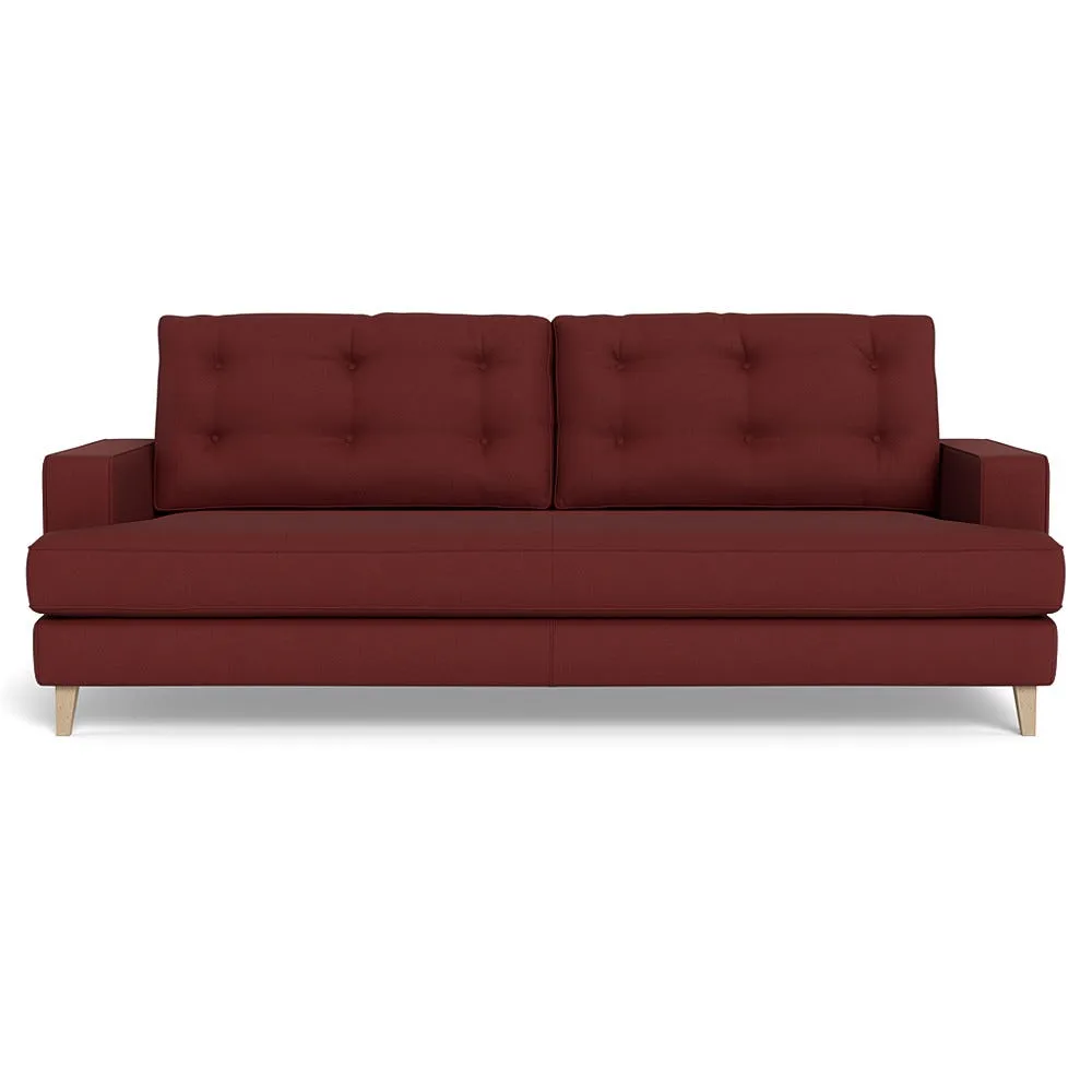 Heal's Mistral Right Hand Facing Corner Sofa Capelo Linen-Cotton Etruscan Red Natural Feet 1