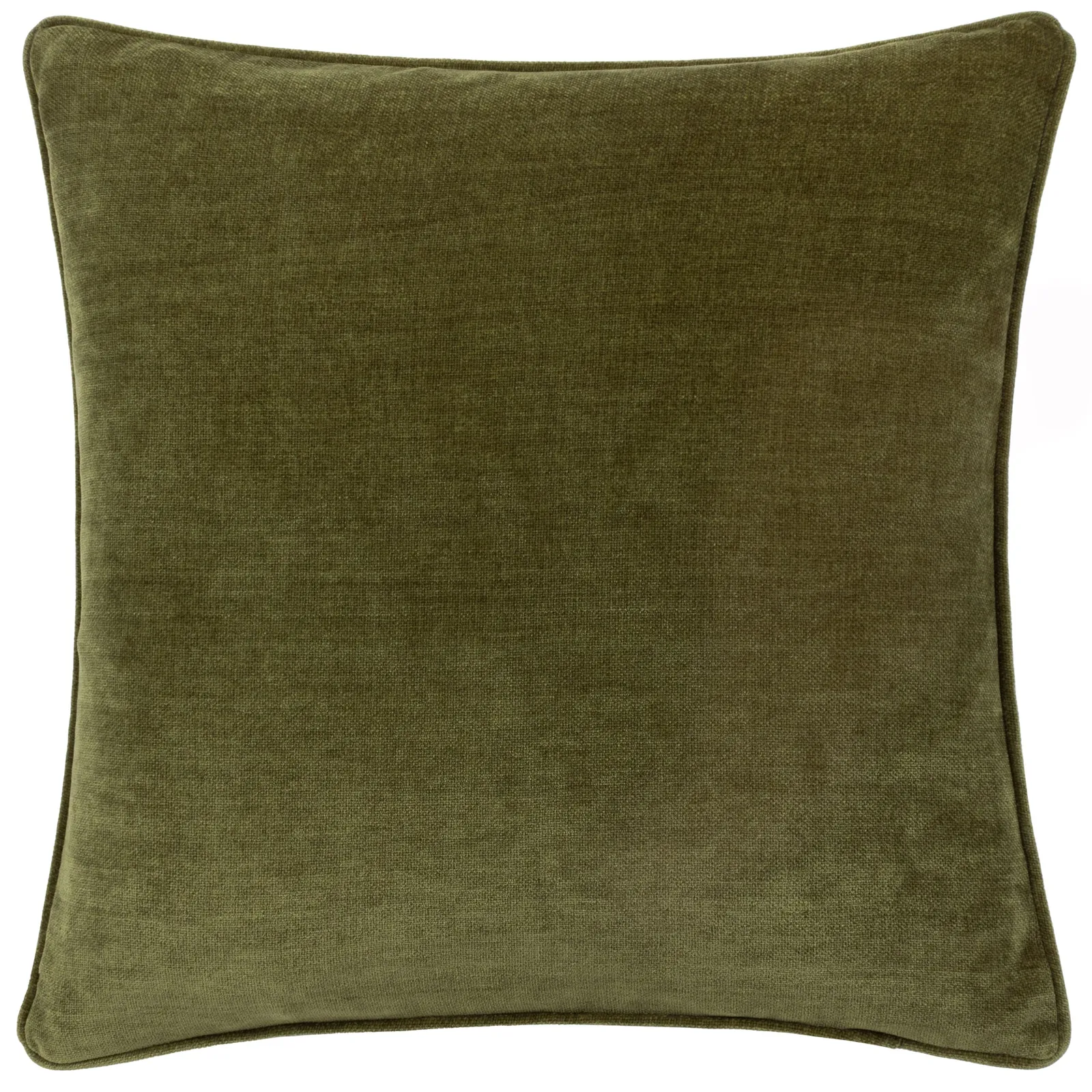 Yard Heavy Chenille Woven Piped Cushion in Olive 2