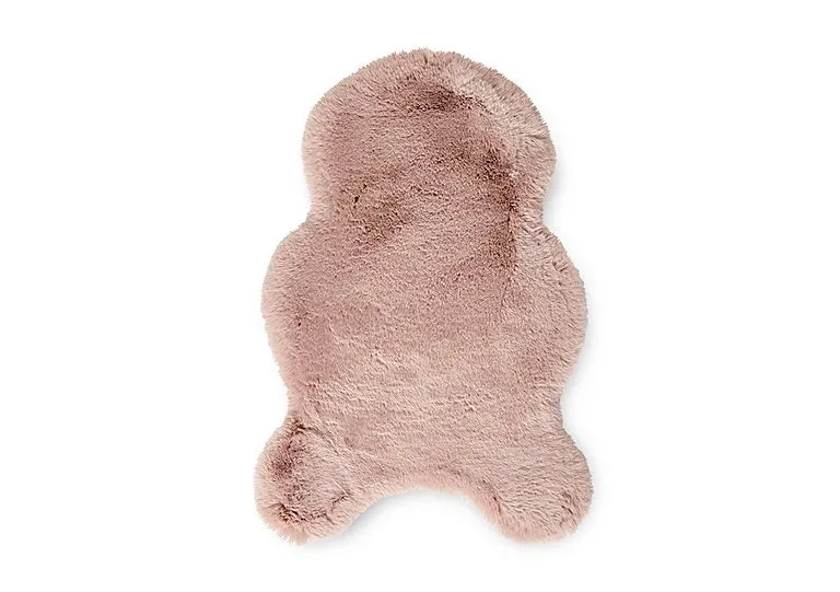 Teddy Single Sheepskin Rug - Rose
