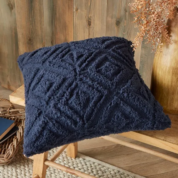 Fusion Geo Fleece Square Cushion