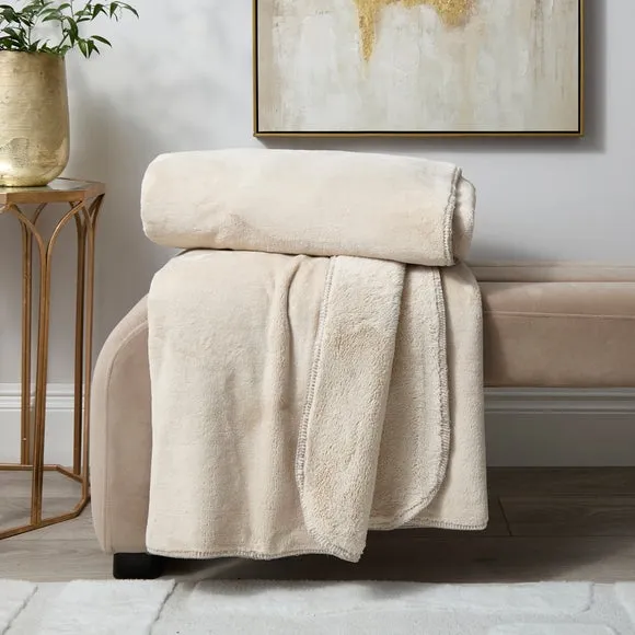 Velvety Soft Fleece Throw Blanket 200cm x 200cm 1
