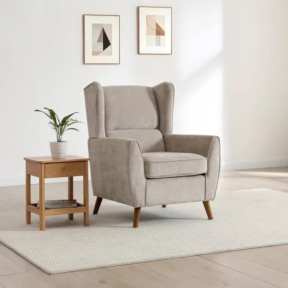 Levi Chenille Wing Chair 1