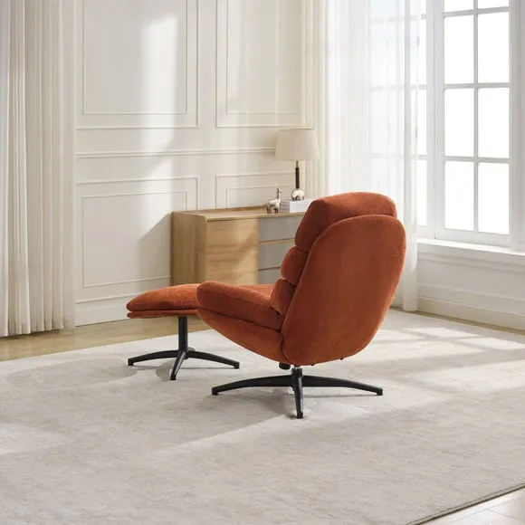 Clark Swivel Chair and Footstool 3