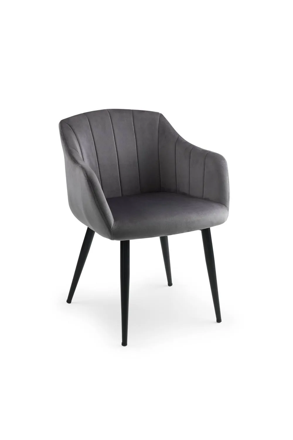 Julian Bowen Hobart Upholstered Dining Chair (Set of 2) in Grey 6
