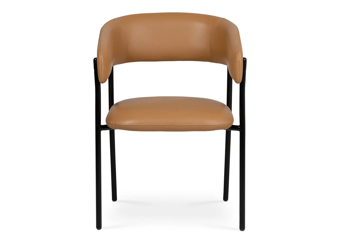 Heal's Neo Chair Tan Leather Black Leg