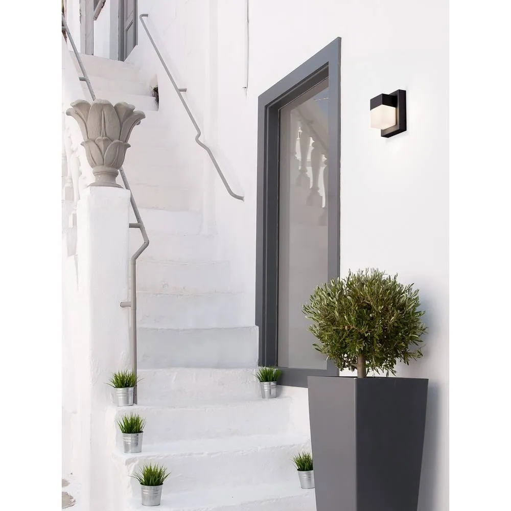 Netlighting Leto Outdoor Modern Wall Lamp Sandy Black LED 10W 1208lm 3000K IP65 2
