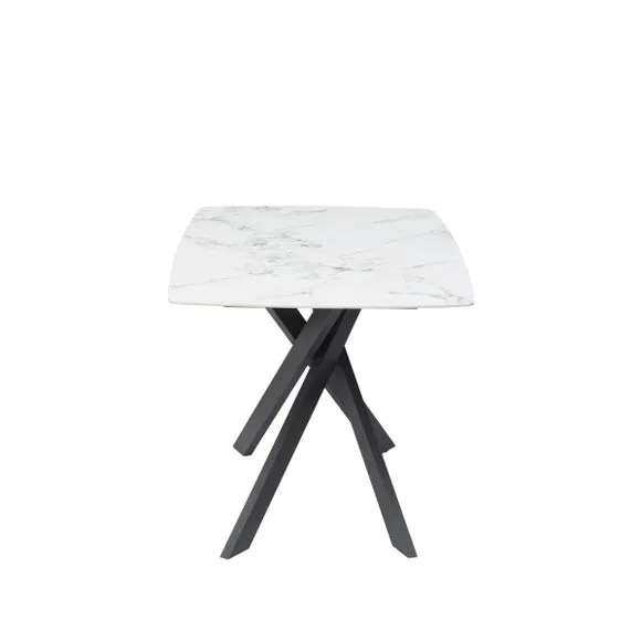 Indus Valley Aura Dining Table With 4 Aura Dining Chairs 5