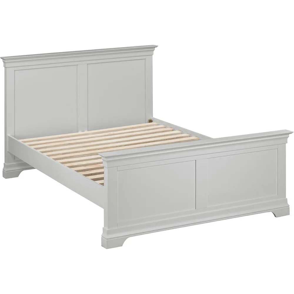Seconique Bordeaux 4'6" (Double) High End Bed - Part Assembled in Grey 2