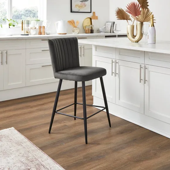 Taylor Counter Height Stool, Velvet 1