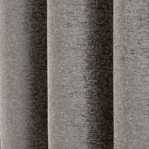 Textured Chenille Eyelet Curtains 3